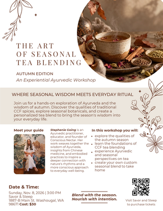 Workshop-In Store: The Art of Seasonal Tea Blending